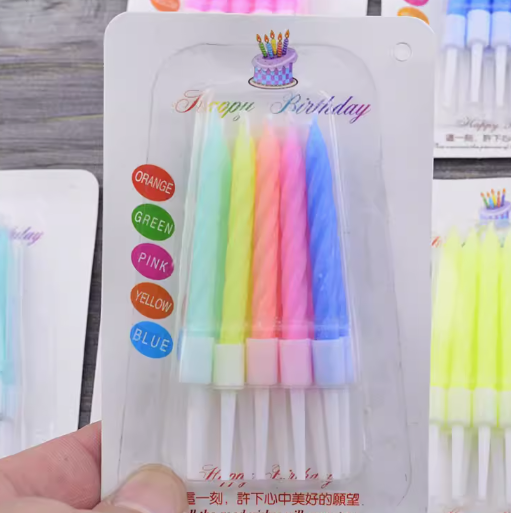 პატარა სანთლები ფერადი