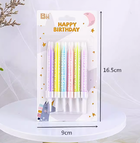 სანთლები ფერადი