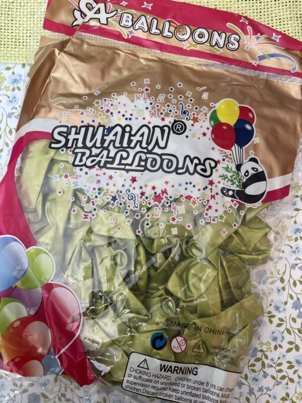 ქრომირებული ბუშტების შეკვრა 12.7სმ (100ც)