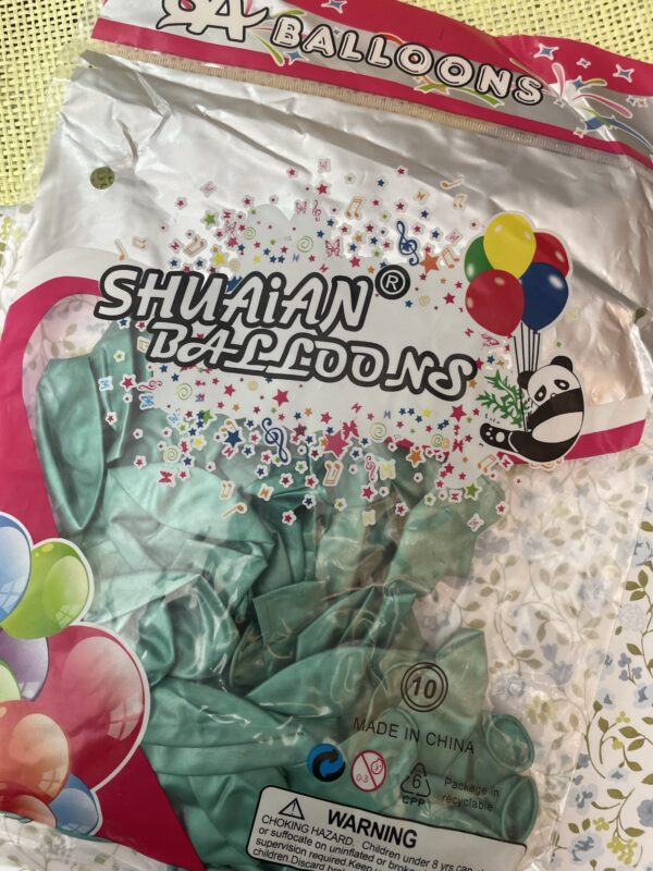 ქრომირებული ბუშტების შეკვრა 26სმ (50ც)